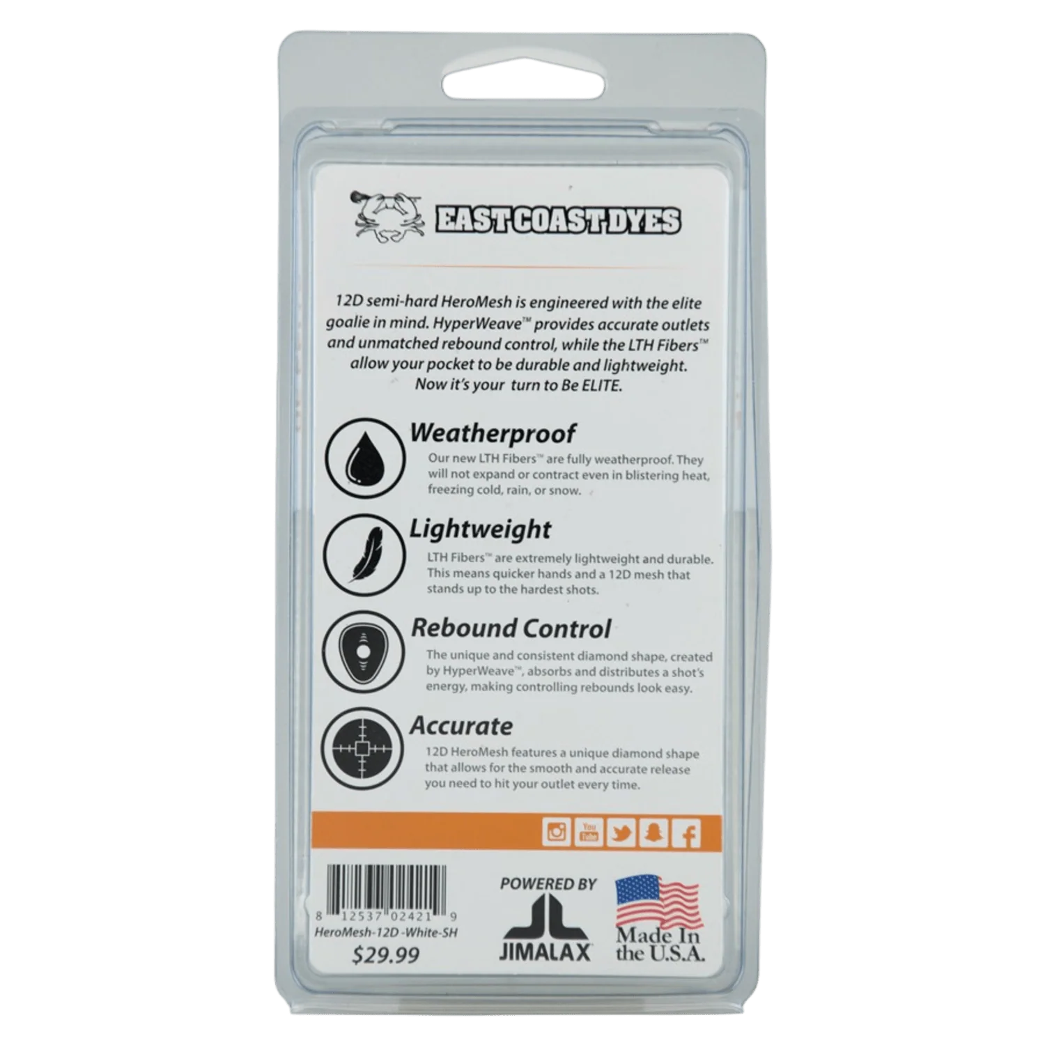ECD 12D Hero Semi Hard Goalie Mesh - Image 3