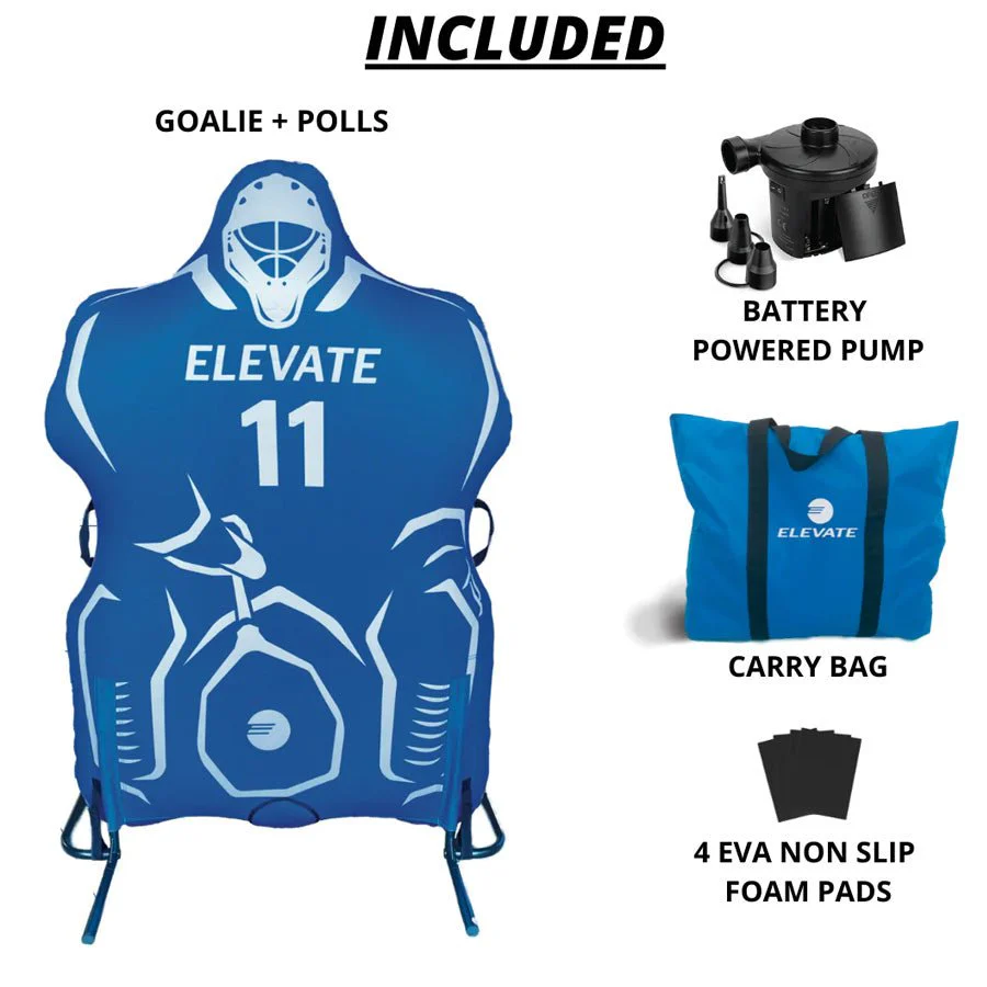 Elevate Sports 11th Man Box Goalie - Inflatable Lacrosse Dummy - Image 2