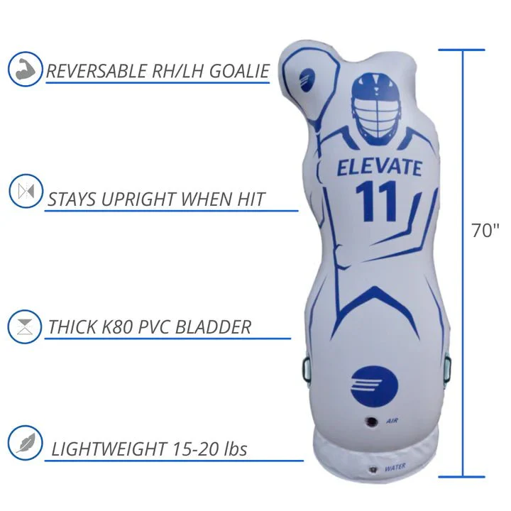 Elevate Sports 11th Man Goalie - Inflatable Lacrosse Dummy - Image 2