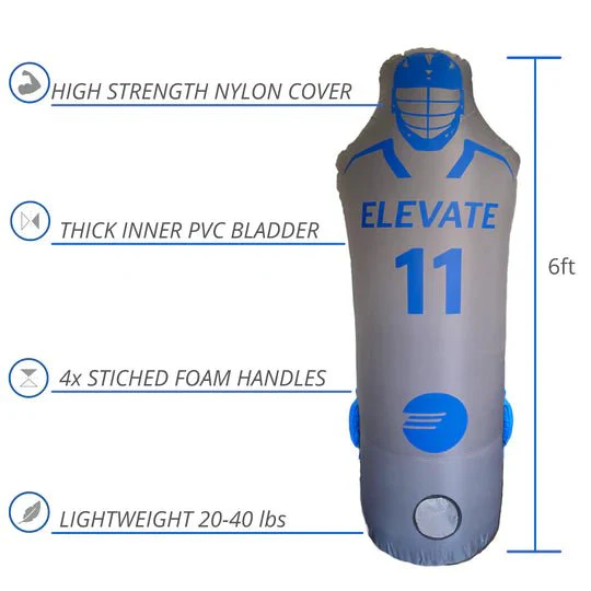 Elevate Sports 11th Man Pack - Goalie Elite + Defender Pro Lacrosse Dummy Pack - Image 4