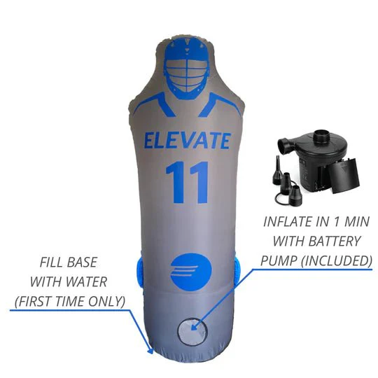 Elevate Sports 11th Man Pack - Goalie Elite + Defender Pro Lacrosse Dummy Pack - Image 5