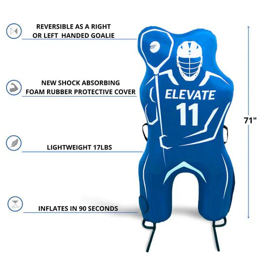 Elevate Sports 11th Man Pack - Goalie Pro + Defender Pro Lacrosse Dummy Pack - Image 3