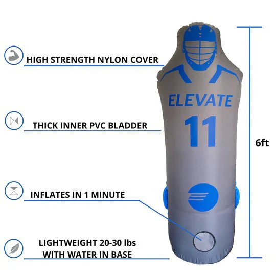 Elevate Sports 11th Man Pack - Goalie Pro + Defender Pro Lacrosse Dummy Pack - Image 4