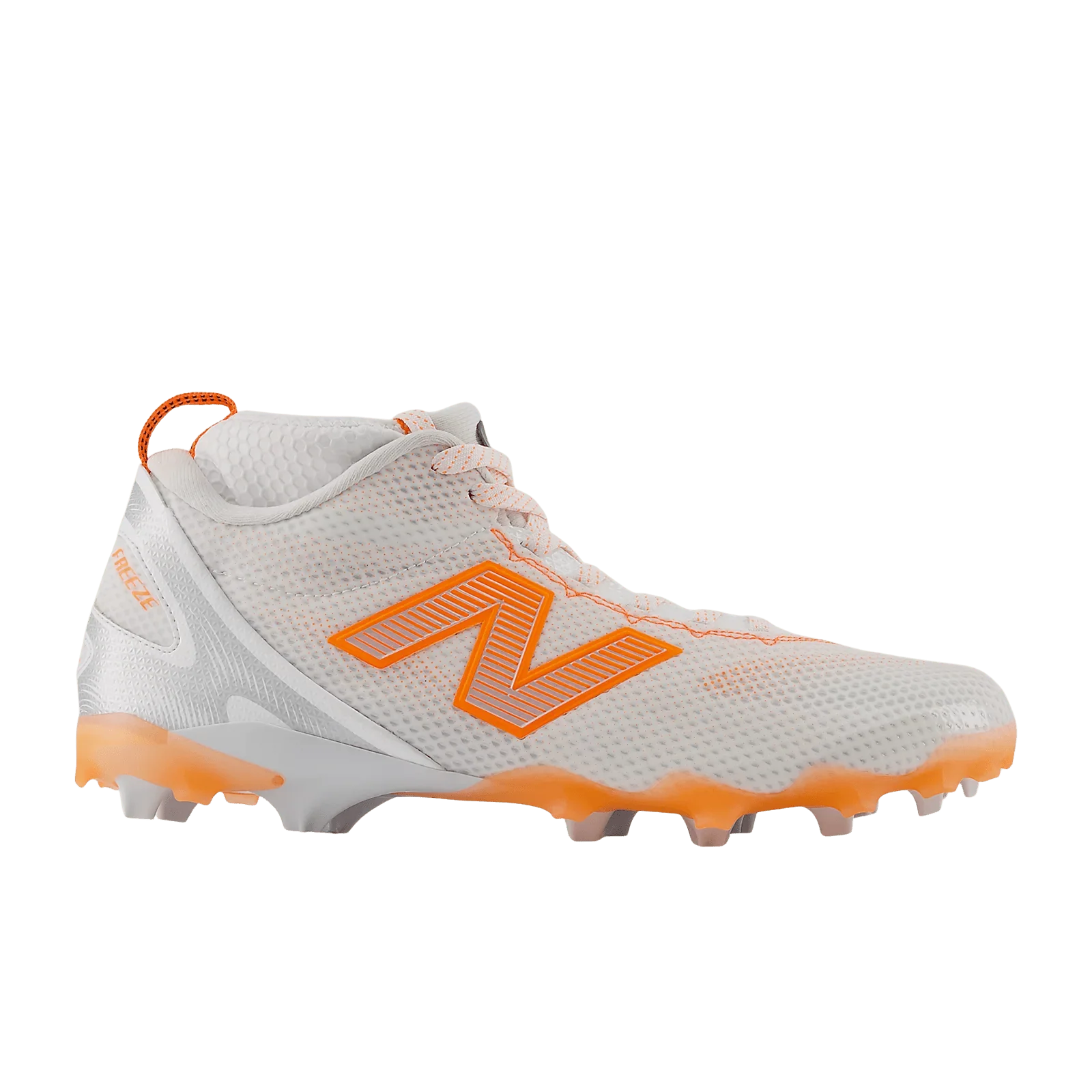 New Balance FreezeLX 5 Mid Cleats - White/Orange