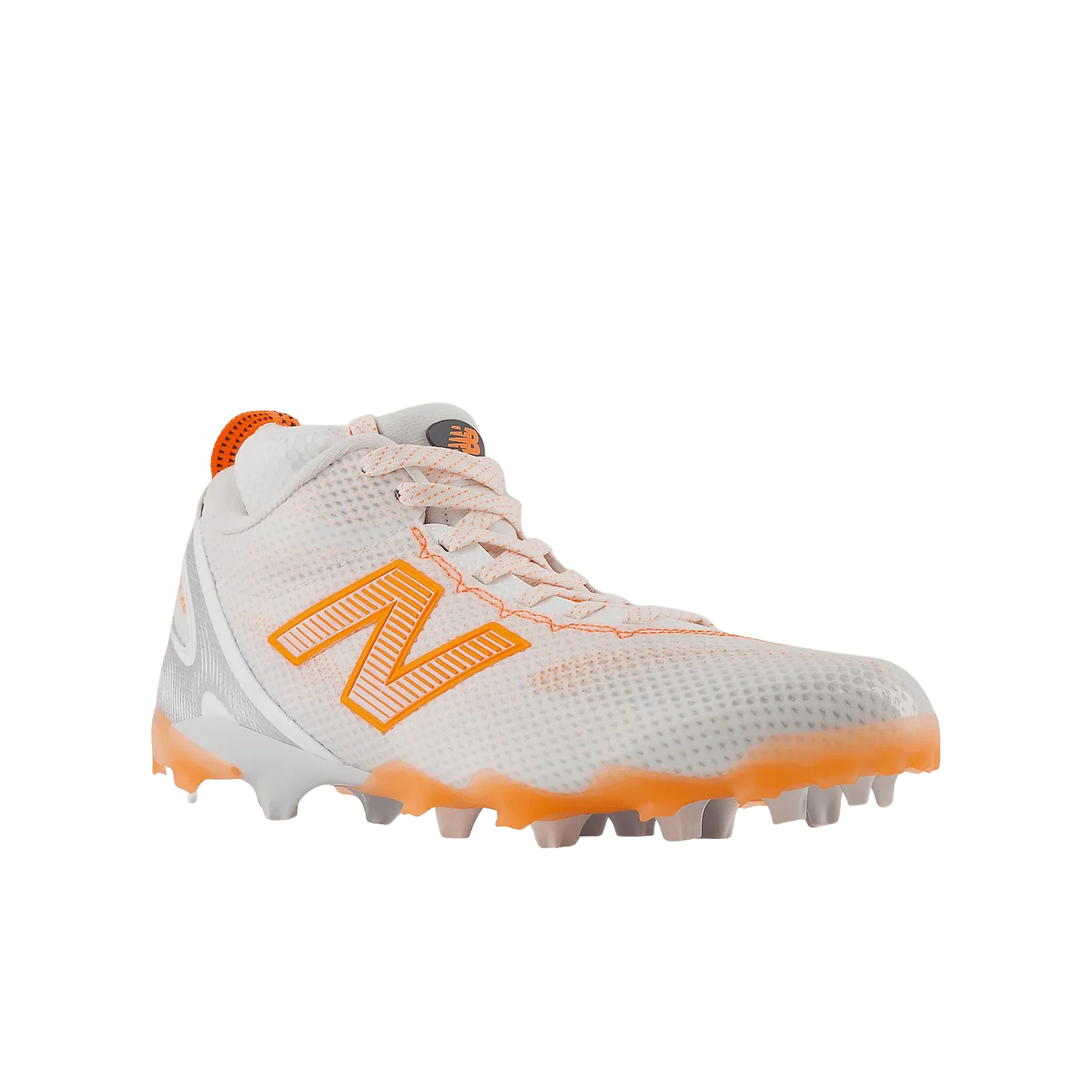 New Balance FreezeLX 5 Mid Cleats - White/Orange - Image 2